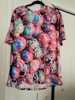 Men's Multicolor Graphic Short-Sleeve Shirt